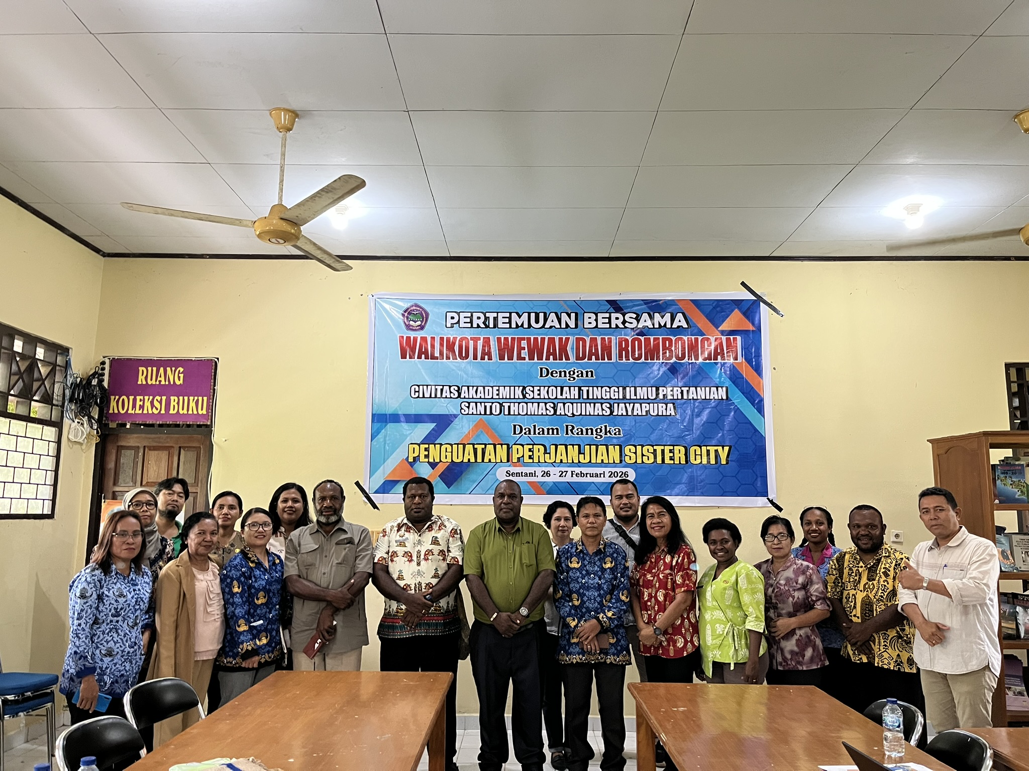 Perkuat Kolaborasi Sister City, Walikota Wewak dan Walikota Jayapura Kunjungi Kampus STIPER Santo Thomas Aquinas